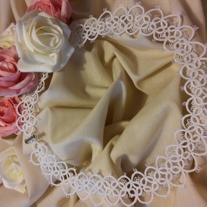 ANETT dupla széles, fehér hajócsipke menyasszonyi/alkalmi karkötő, horgolt -  - Meska.hu ANETT dupla széles, fehér hajócsipke menyasszonyi/alkalmi karkötő, horgolt -  - Meska.hu