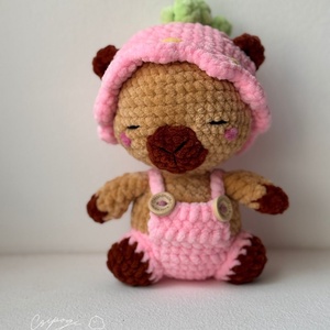 Epres sapkás capybara, Játék & Sport, Plüssállat & Játékfigura, Kapibara, Horgolás, MESKA