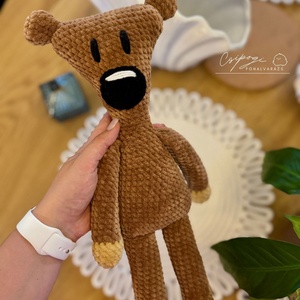 Horgolt Teddy mackó - játék & sport - plüssállat & játékfigura - maci - Meska.hu