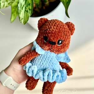 Amigurumi horgolt szoknyás maci - Meska.hu