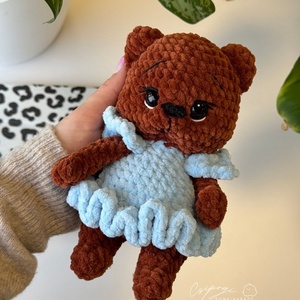 Amigurumi horgolt szoknyás maci - játék & sport - plüssállat & játékfigura - maci - Meska.hu