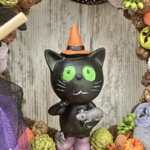 Seprűs Hilda és Kormi macska - otthon & életmód - dekoráció - halloween - halloweeni ajtódíszek és ablakdíszek - Meska.hu
