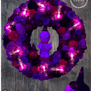 BOO-szellemes, halloweeni ajtódísz - otthon & életmód - dekoráció - ajtó- és ablak dekoráció - ajtódísz & kopogtató - Meska.hu