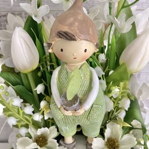 Palánta fiúcska-asztaldísz - otthon & életmód - dekoráció - asztal és polc dekoráció - asztaldísz - Meska.hu