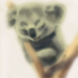 Koala festmény - művészet - grafika & illusztráció - Meska.hu