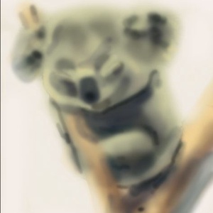 Koala festmény - művészet - grafika & illusztráció - Meska.hu