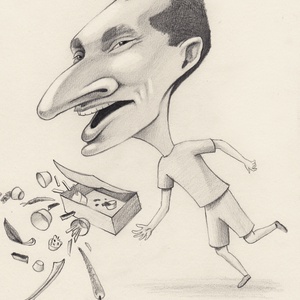Karikatúra, portré fotóról, Művészet, Portré & Karikatúra, Karikatúra, Fotó, grafika, rajz, illusztráció, MESKA