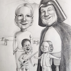 Karikatúra fotóról, Művészet, Portré & Karikatúra, Karikatúra, Fotó, grafika, rajz, illusztráció, MESKA