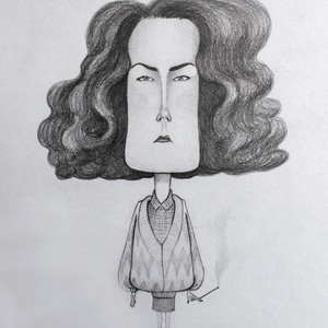Karikatúra fotóról - Donna, Twin Peaks, Művészet, Portré & Karikatúra, Karikatúra, Fotó, grafika, rajz, illusztráció, MESKA
