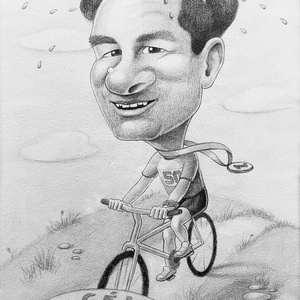 Portré, karikatúra fotóról - Kérlek, olvasd el a termékleírást, Művészet, Portré & Karikatúra, Karikatúra, Fotó, grafika, rajz, illusztráció, MESKA