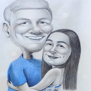 Karikatúra vagy portré fotóról +egy szín - művészet - portré & karikatúra - portré - Meska.hu