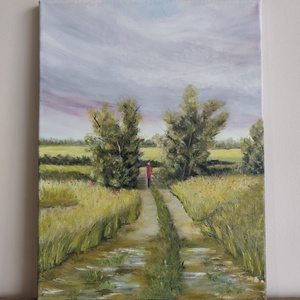 Tűnődés, Művészet, Festmény, Olajfestmény, Festészet, MESKA