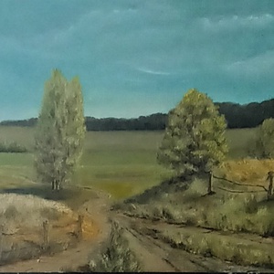 Séta a mezőn, Művészet, Festmény, Olajfestmény, Festészet, MESKA