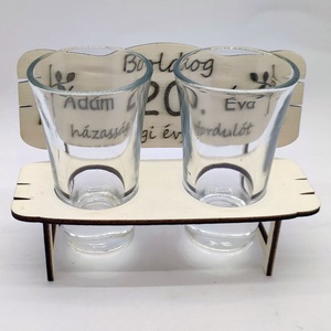 Házassági évfordulós ajándék gravírozva - otthon & életmód - dekoráció - dísztárgy - Meska.hu