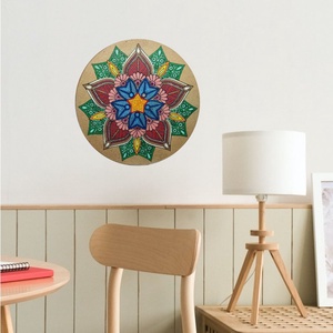 Életerő mandala, kézzel festett kerek falidísz - otthon & életmód - dekoráció - spiritualitás - mandala - Meska.hu