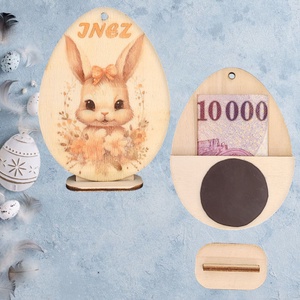 Húsvéti pénzátadó tojás névvel gravírozva - Meska.hu