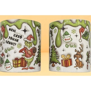 Gincses 3D hatású porcelánbögre 3 dl - Meska.hu