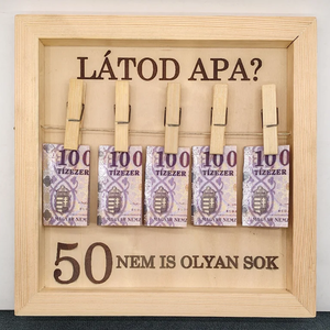 Pénzátadó falikép ajándék - Meska.hu