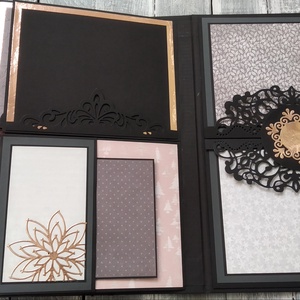 KÉSZLETEN - Rose Gold Csillag - Scrapbook album - Meska.hu