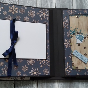 KÉSZLETEN - Legyen hó - Scrapbook album - otthon & életmód - papír, írószer - album & fotóalbum - Meska.hu