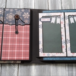 KÉSZLETEN - Legyen hó - Scrapbook album - otthon & életmód - papír, írószer - album & fotóalbum - Meska.hu