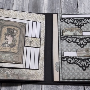 Steampunk wedding - esküvői scrapbook album - otthon & életmód - papír, írószer - album & fotóalbum - Meska.hu