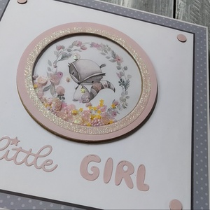 Kislány baba album bohó állatokkal - scrapbook fotóalbum - Meska.hu