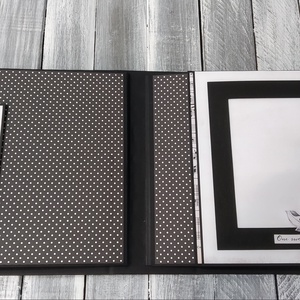 Fekete-fehér esküvői scrapbook fotó/emlékalbum  - otthon & életmód - papír, írószer - album & fotóalbum - Meska.hu
