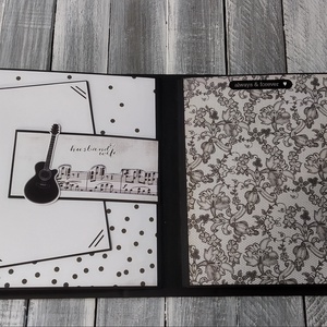 Fekete-fehér esküvői scrapbook fotó/emlékalbum  - otthon & életmód - papír, írószer - album & fotóalbum - Meska.hu