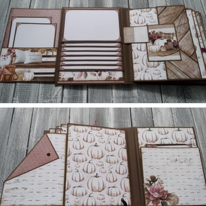 KÉSZLETEN - Kedvenc emlékeim - mályva színű scrapbook fotó/emlékalbum - otthon & életmód - papír, írószer - album & fotóalbum - Meska.hu
