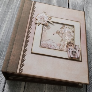Szuper nagy csajos, vintage scrapbook fotó/emlékalbum -  (130 fotóval) - Meska.hu