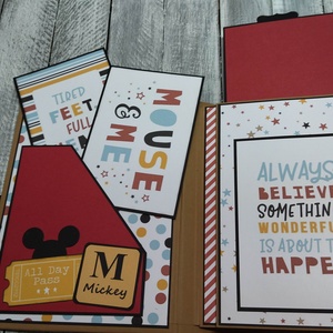 KÉSZLETEN Mickey/Minnie scrapbook fotó/emlékalbum - otthon & életmód - papír, írószer - album & fotóalbum - Meska.hu