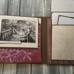 Csodás februári esküvő - Scrapbook Fotó/emlékalbum  - otthon & életmód - papír, írószer - album & fotóalbum - Meska.hu