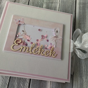 KÉSZLETEN - Balerinás Scrapbook fotó/emlékalbum - Meska.hu
