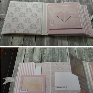 KÉSZLETEN - Balerinás Scrapbook fotó/emlékalbum - otthon & életmód - papír, írószer - album & fotóalbum - Meska.hu