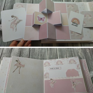 KÉSZLETEN - Balerinás Scrapbook fotó/emlékalbum - otthon & életmód - papír, írószer - album & fotóalbum - Meska.hu