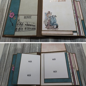 Minden út Rómába vezet - Extra nagy scrapbook emlék/fotóalbum (150 fotó) - otthon & életmód - papír, írószer - album & fotóalbum - Meska.hu