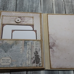 KÉSZLETEN- Sose felejtsük el, honnan jöttünk - Búcsúajándék tanárnőnek - Vintage Scrapbook emlék/fotóalbum  - otthon & életmód - papír, írószer - album & fotóalbum - Meska.hu