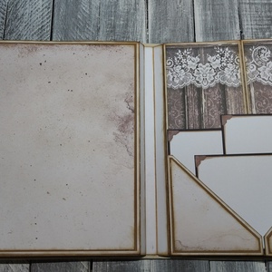 KÉSZLETEN- Sose felejtsük el, honnan jöttünk - Búcsúajándék tanárnőnek - Vintage Scrapbook emlék/fotóalbum  - otthon & életmód - papír, írószer - album & fotóalbum - Meska.hu