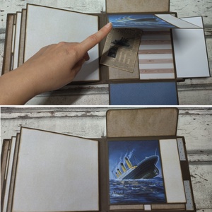 TITANIC- Album Zsombinak - scrapbook fotó/emlékalbum - otthon & életmód - papír, írószer - album & fotóalbum - Meska.hu