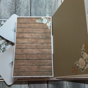 Natúr-fehér Esküvői Scrapbook Fotó/emlékalbum (90 db fotó) - otthon & életmód - papír, írószer - album & fotóalbum - Meska.hu