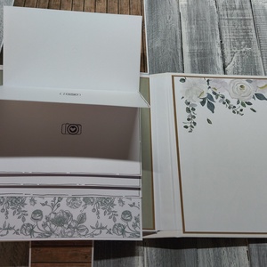 Natúr-fehér Esküvői Scrapbook Fotó/emlékalbum (90 db fotó) - otthon & életmód - papír, írószer - album & fotóalbum - Meska.hu