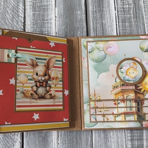 KÉSZLETEN - PlayTime - Scrapbook fotóalbum kicsiknek - otthon & életmód - papír, írószer - album & fotóalbum - Meska.hu