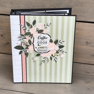 KÉSZLETEN  Coffee is always a good idea - Scrapbook Fotóalbum - Meska.hu