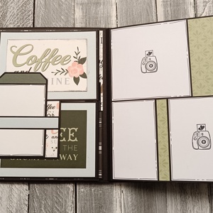 KÉSZLETEN  Coffee is always a good idea - Scrapbook Fotóalbum - otthon & életmód - papír, írószer - album & fotóalbum - Meska.hu