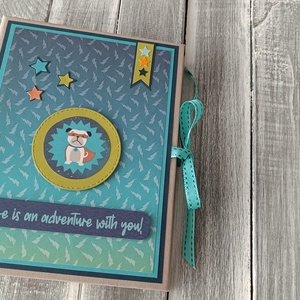 KÉSZLETEN  Life is an adventure - tini Scrapbook Fotóalbum - Meska.hu