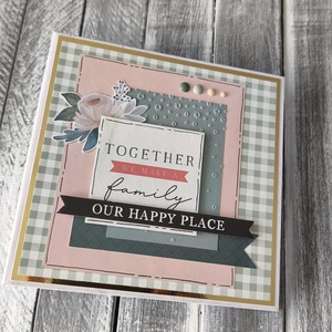 KÉSZLETEN  TOGETHER we make Family  - Scrapbook Fotóalbum, Otthon & Életmód, Papír, írószer, Album & Fotóalbum, Papírművészet, Scrapbook, MESKA