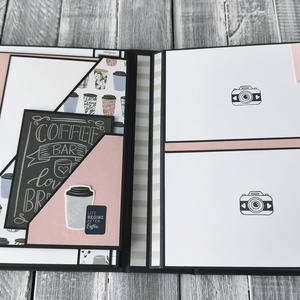 KÉSZLETEN � Coffee and Friends - Scrapbook Fotóalbum - otthon & életmód - papír, írószer - album & fotóalbum - Meska.hu