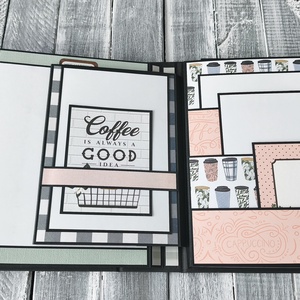 KÉSZLETEN � Coffee and Friends - Scrapbook Fotóalbum - otthon & életmód - papír, írószer - album & fotóalbum - Meska.hu