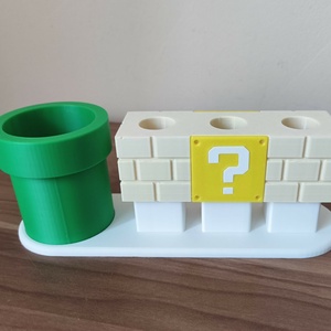 Super Mario fogkefetartó - otthon & életmód - fürdőszoba - fogkefetartó - Meska.hu
